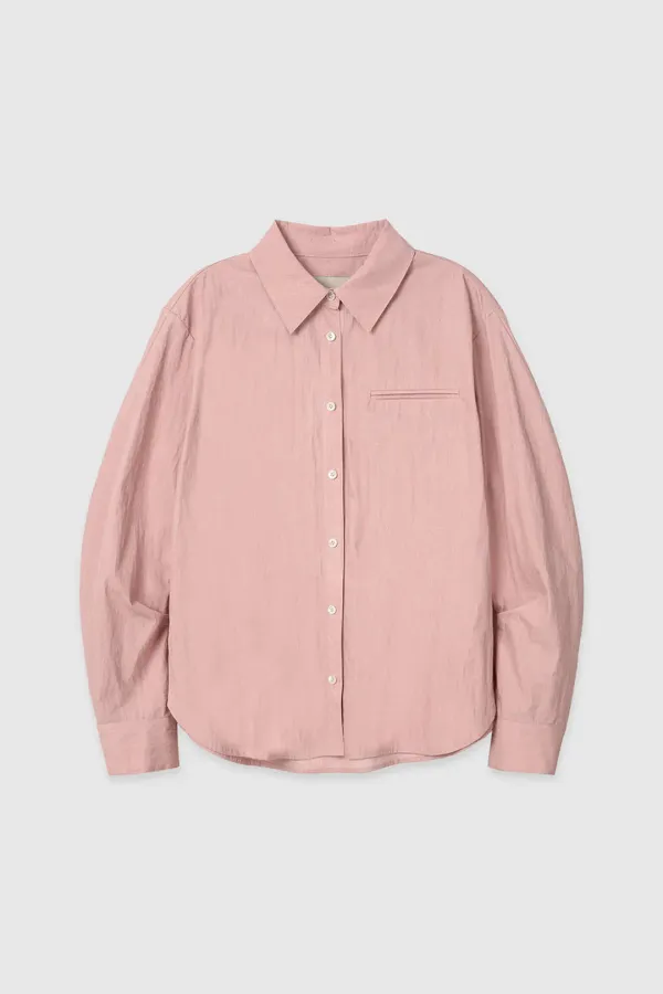 WATERLOO Volume sleeve shirt (Deep pink)