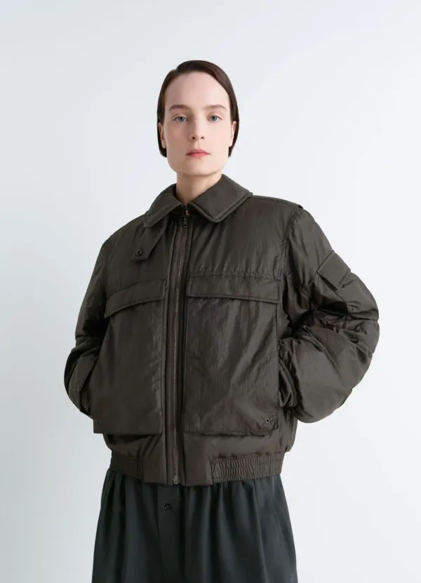 BOMBER IN LIGHT NYLON
