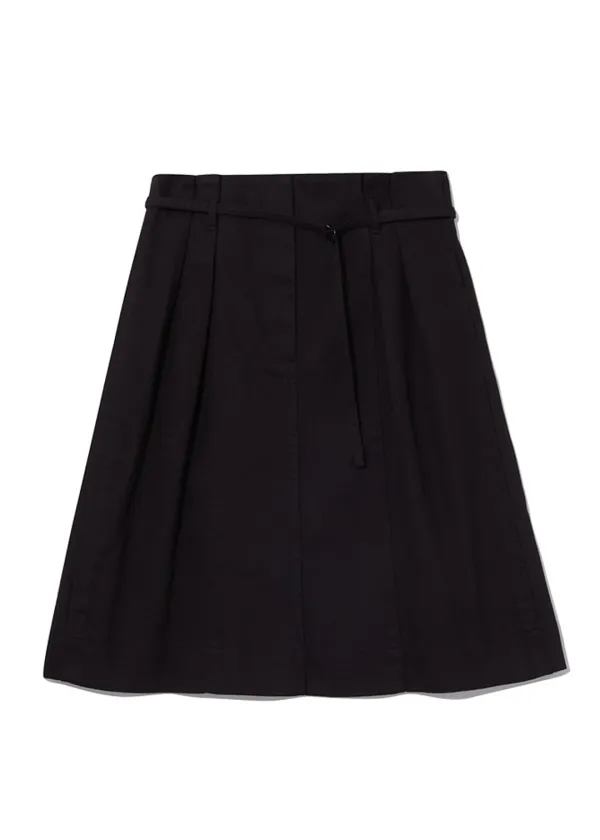 KATE DENIM SKIRT [BLACK]