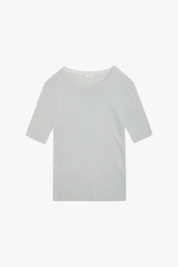 Mela Half Sleeve Knit (Ash Mint)