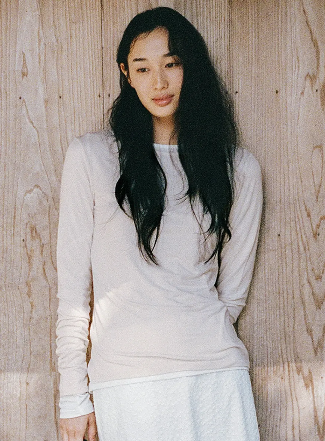 망고매니플리즈 NILAH LAYERED TEE_PALE PINK 상품 이미지 2