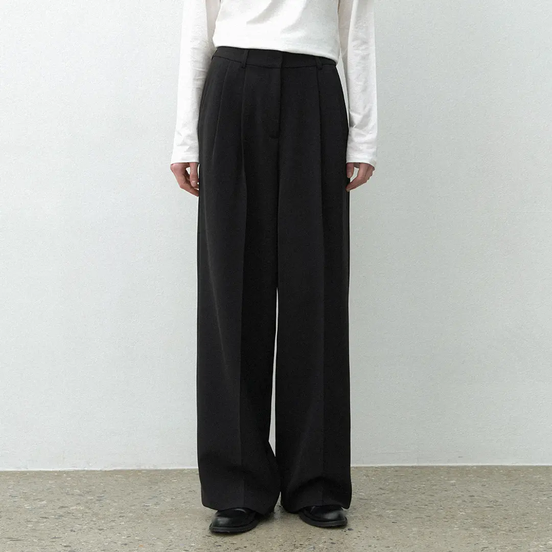 아뜰리에 나인 (PT-5631)ESSENTIAL WIDE SET-UP PANTS 상품 이미지 2
