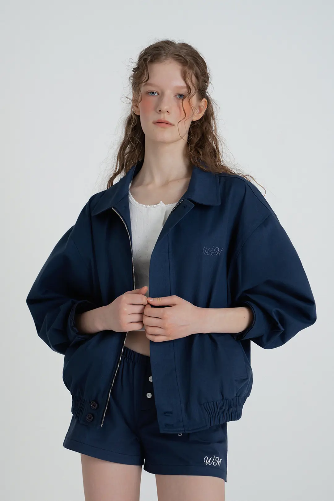 위드아웃썸머 Tin work jacket_navy 상품 이미지 2