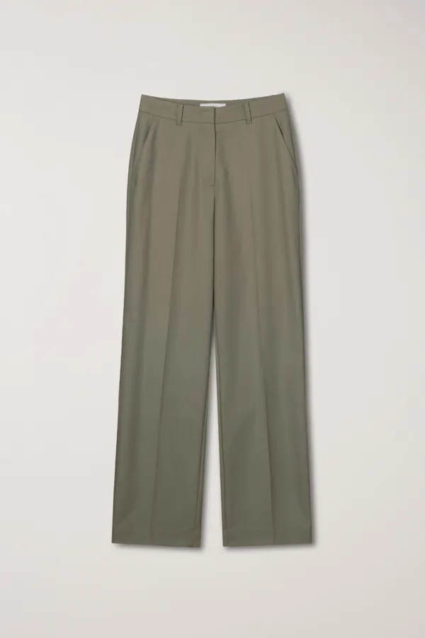 SEMI-WIDE SLACKS DARK BEIGE_UDPA5C202I3
