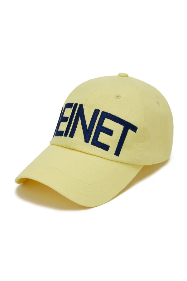 DEINET BIG LOGO CAP IN LEMON