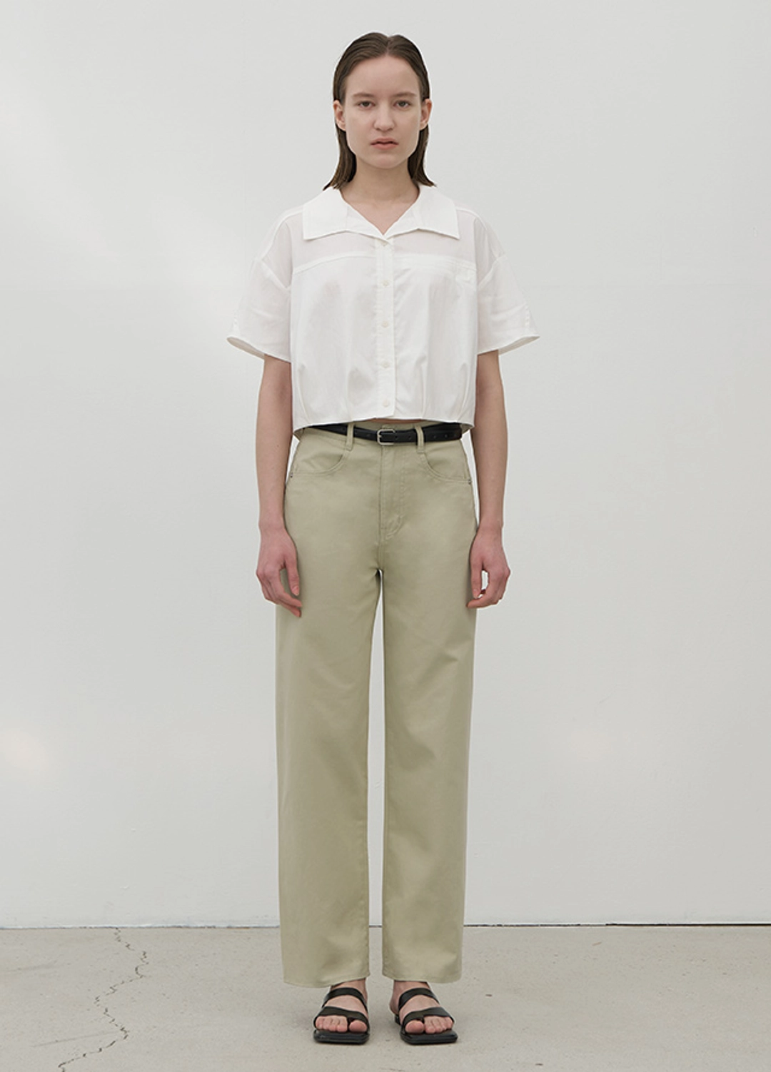 아뜰리에 나인 (PT-5560)KARMA COTTON STRAIGHT PANTS 상품 이미지 3