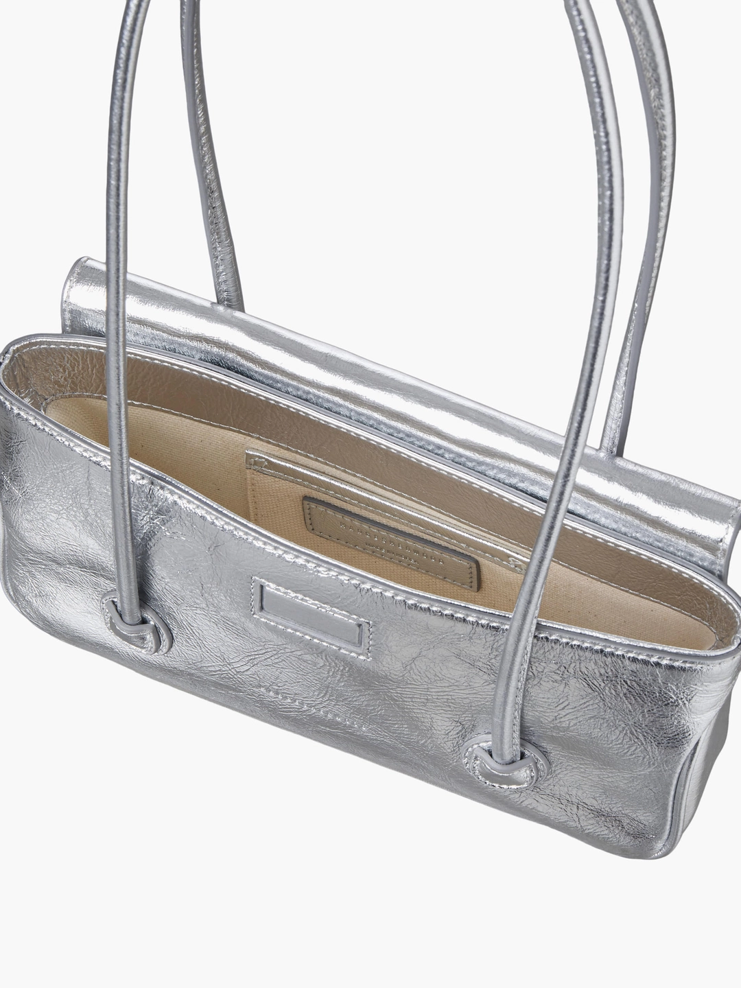 마지셔우드 FLAP SMALL_silver crinkle 상품 이미지 3