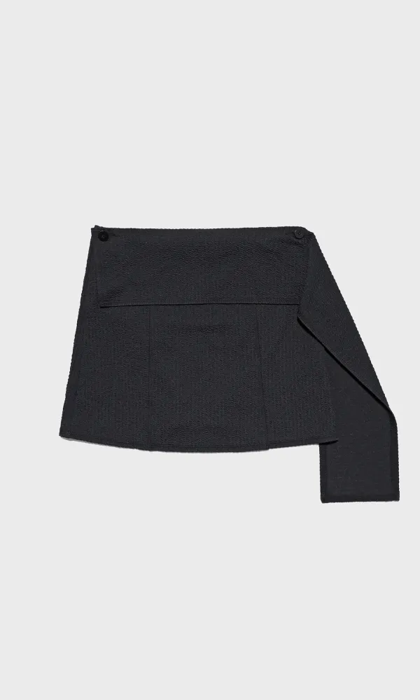 Rainbow Fish Bikini Skirt_Black Onyx