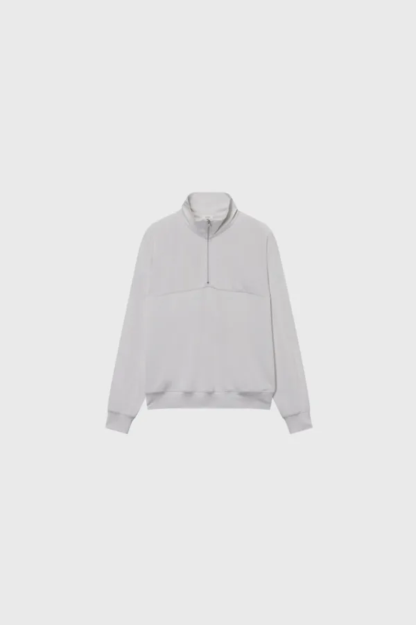 Half-Zip Jersey T (Light Gray / Dark Gray)