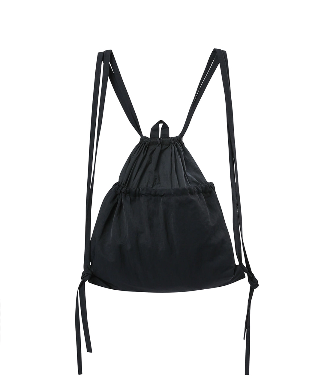 미세키서울 [Exclusive] Sheer layered gym sack CHARCOAL 상품 이미지 2