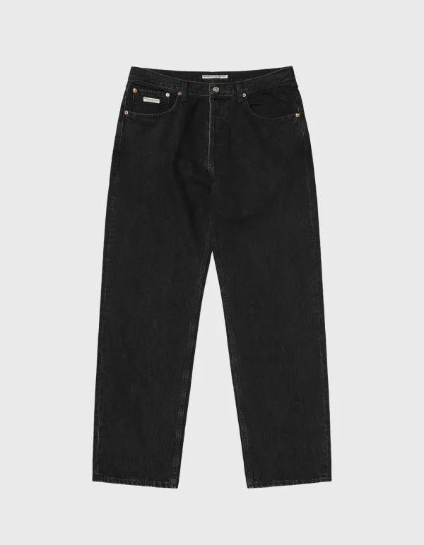 CREST VTG WASHED DENIM PANTS / Black