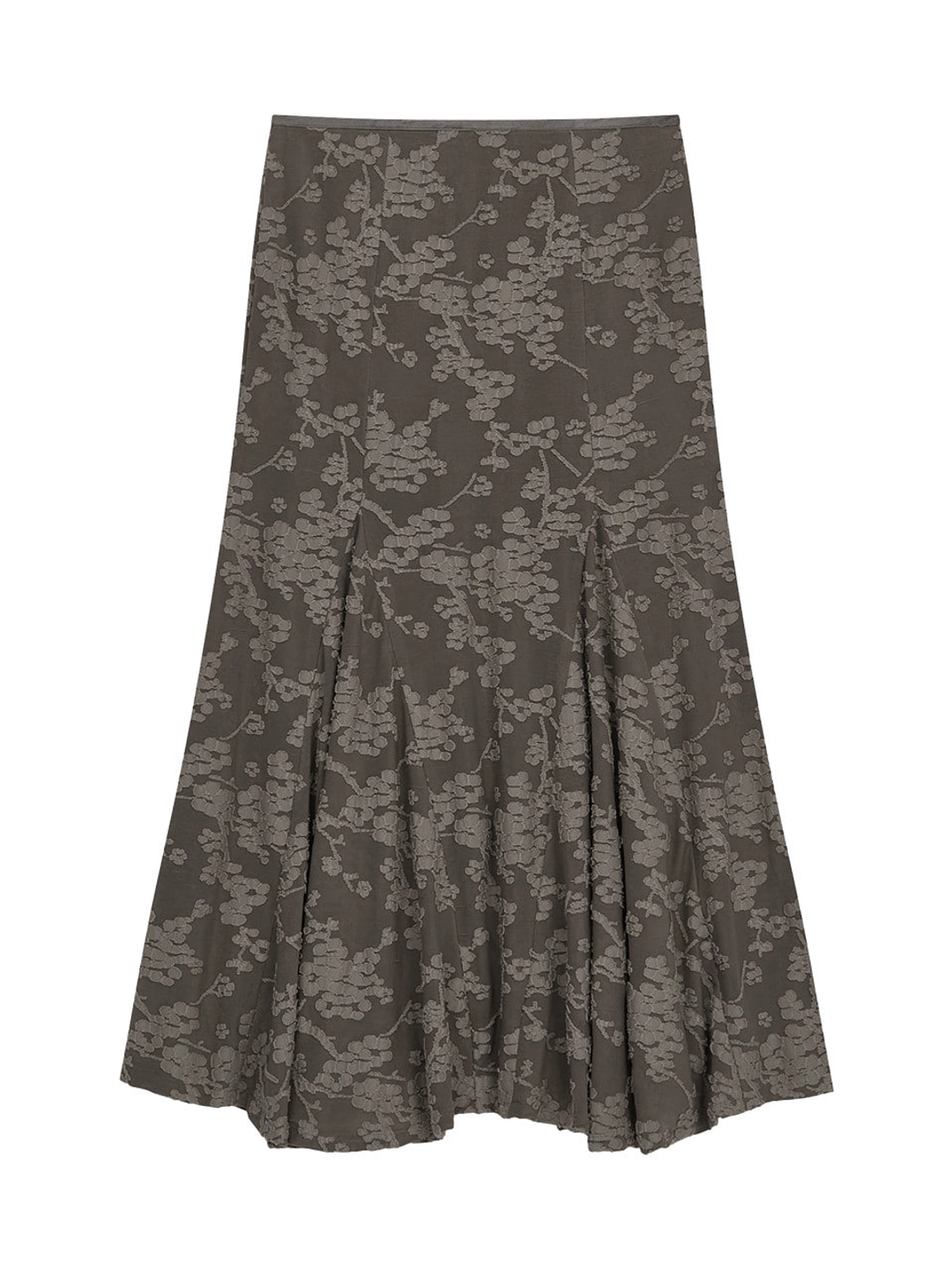 마가린핑거스 [10/12 예약 발송] [리오더] PANEL FLARE LONG SKIRT (CHARCOAL) 상품 이미지 2