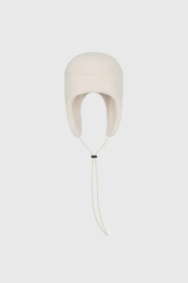 Pipi Fleece Earflap Hat (Ivory)