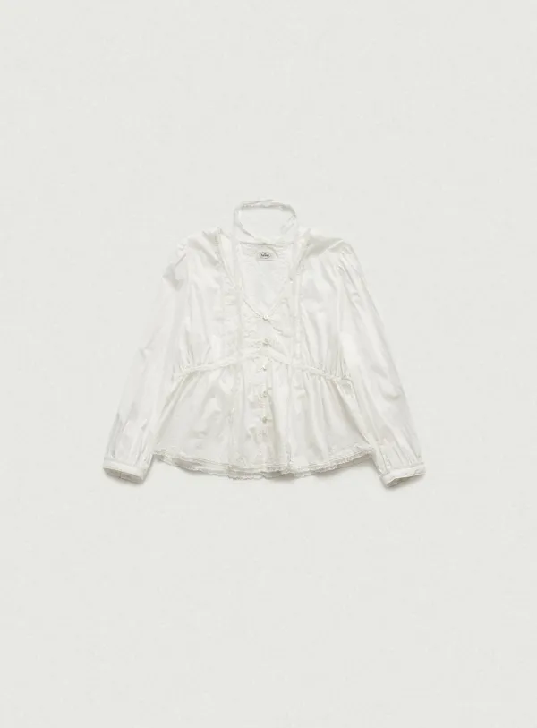 Renelle Lace Tie Blouse [6월 중순 순차배송]