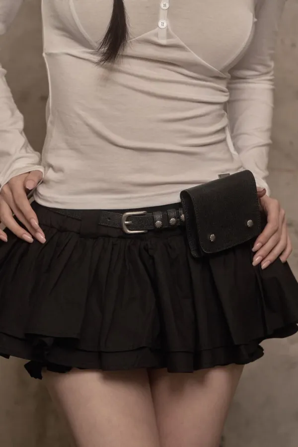 Stud Wallet Belt (black)