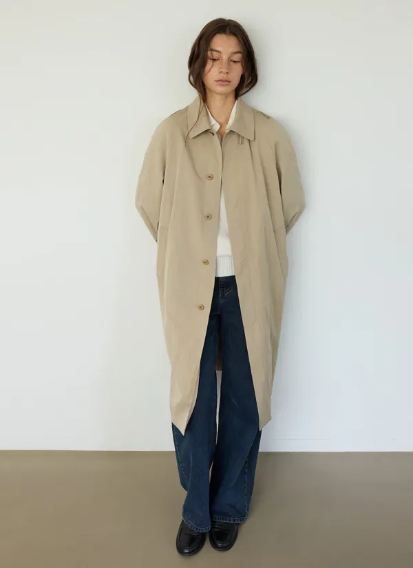 Mono Trench Coat (Beige)