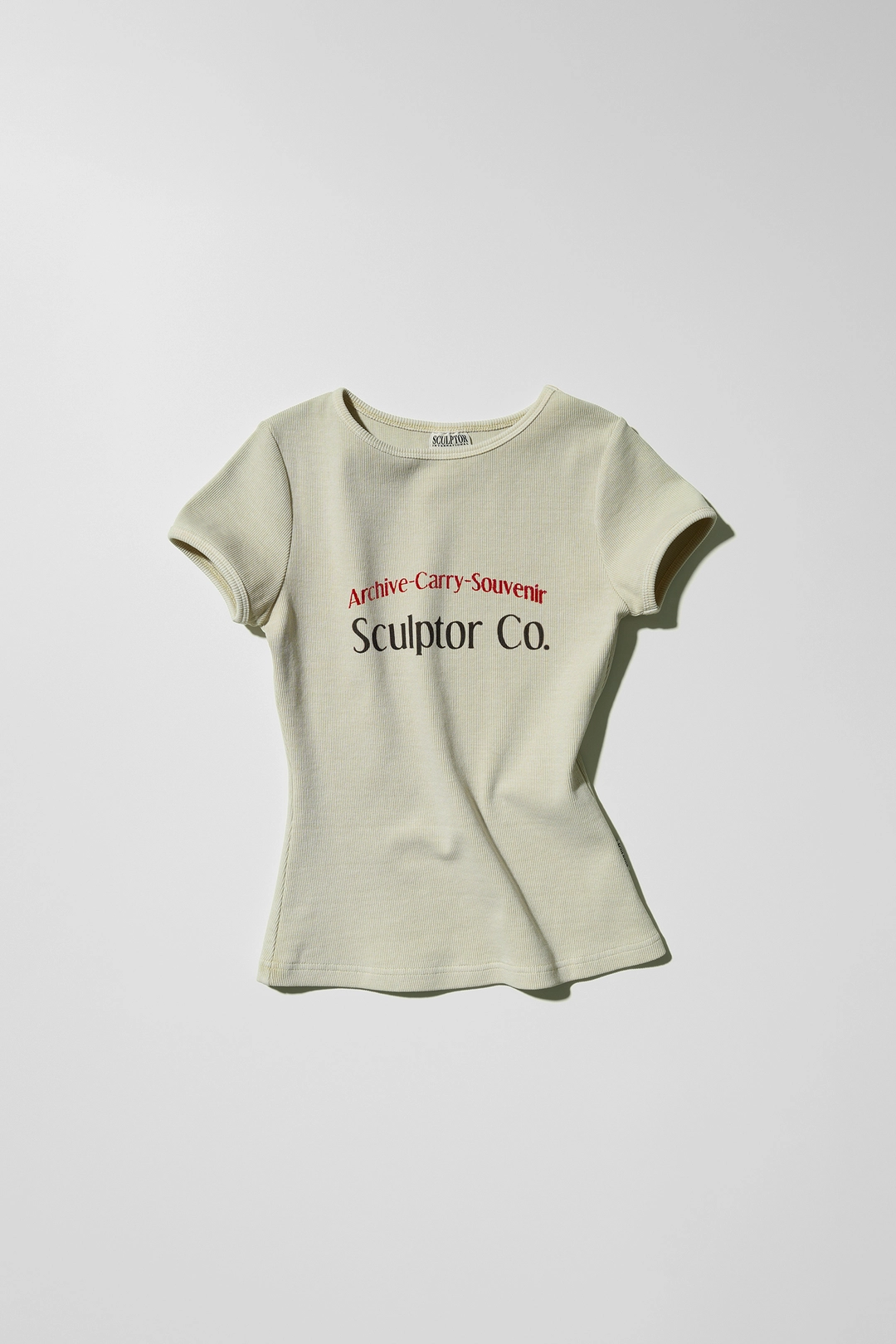 스컬프터 Archive Pigment Baby Tee Dusty Ivory 상품 이미지 1