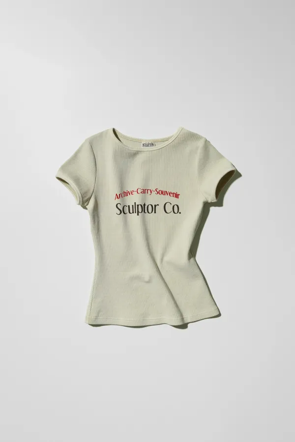Archive Pigment Baby Tee Dusty Ivory