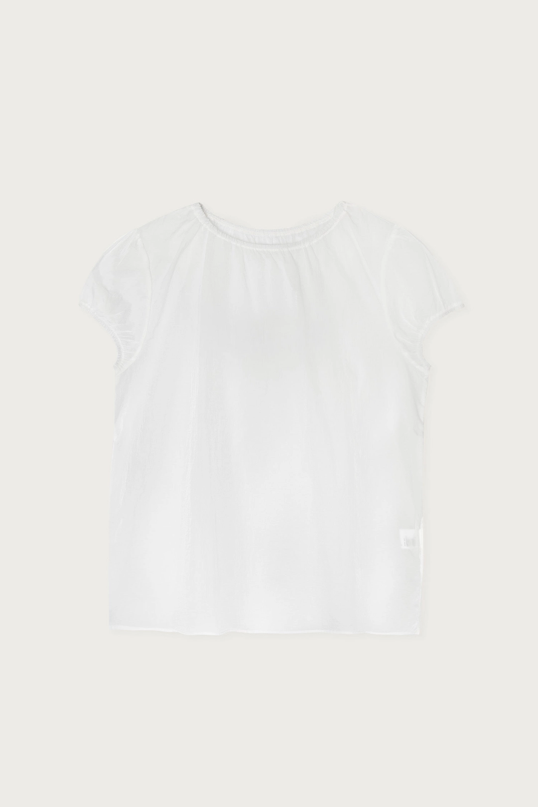 페스토 SHEER SHIRRING BLOUSE WHITE 상품 이미지 1