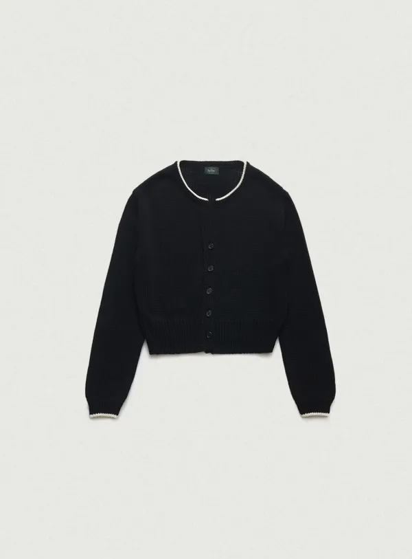 Lustre Cotton Knit Cardigan