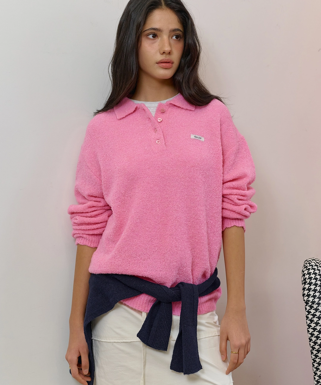비터셀즈 Rowan Collar Knit-Pink 상품 이미지 2