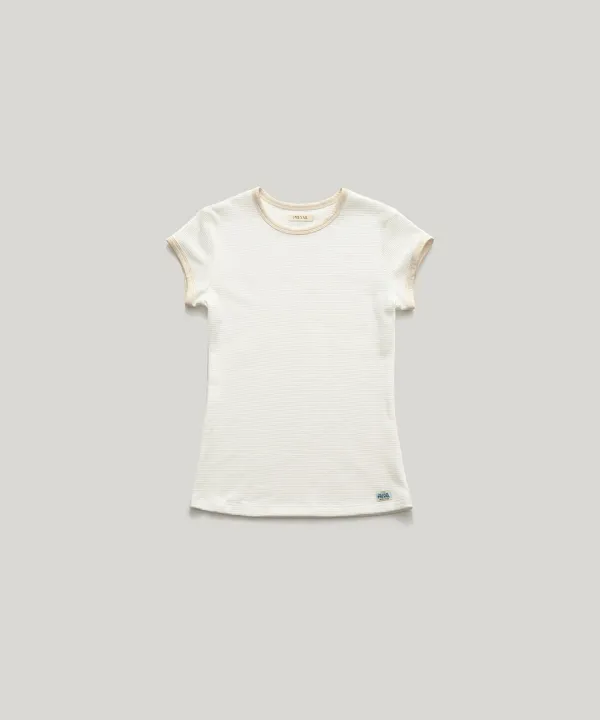 PVIL Fine Waffle Tee(Cream) pre-order