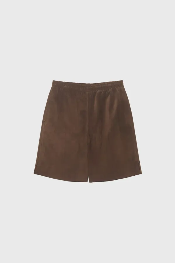 Suede short pants (camel / khaki)