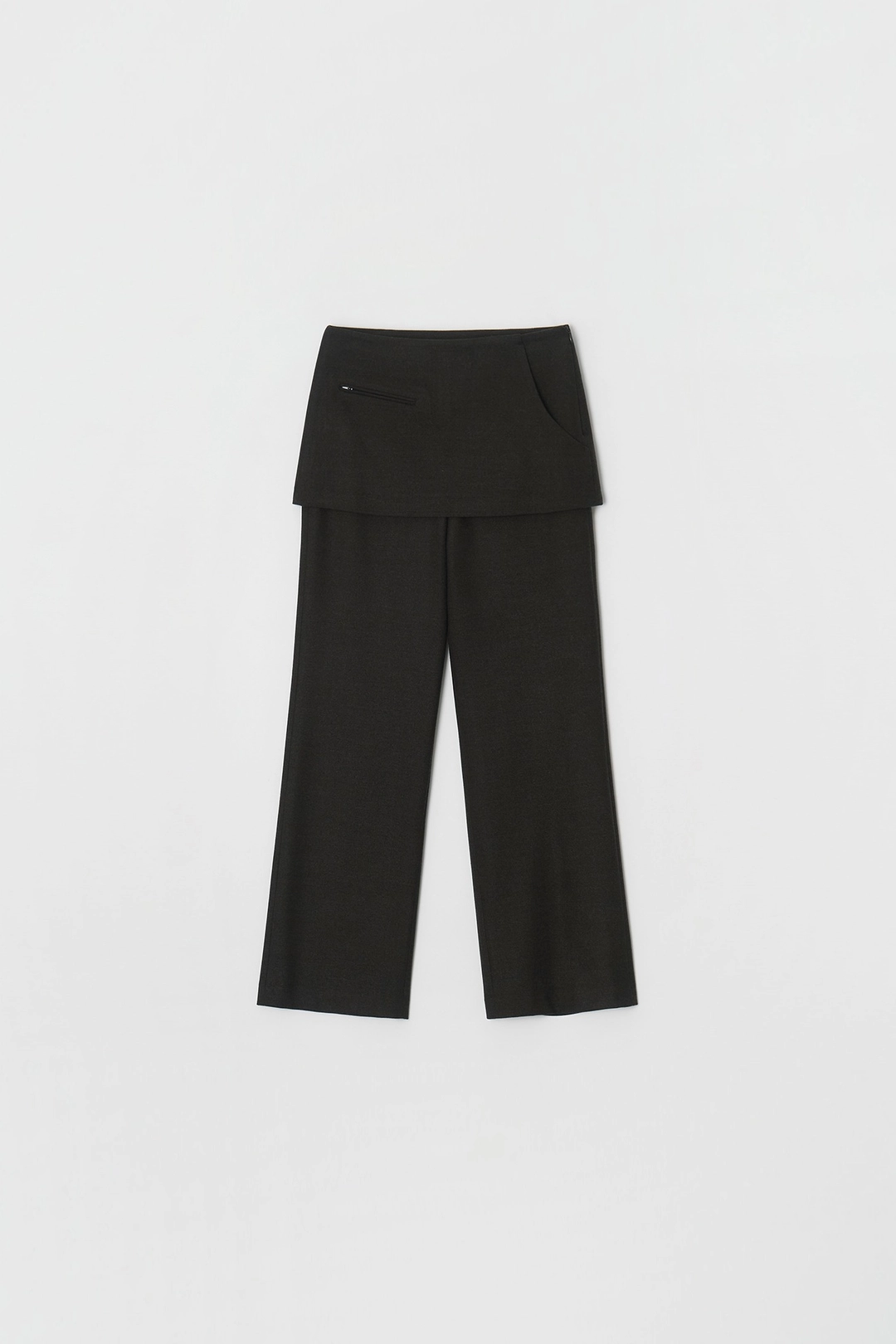 아뜰리에에디션 Zipper Pocket Skirt Pants (brown) 상품 이미지 1