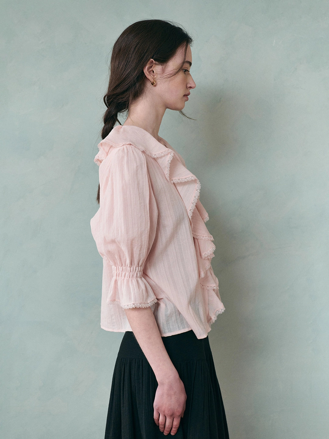 르니나 AMELIE frill puff blouse_pink 상품 이미지 1