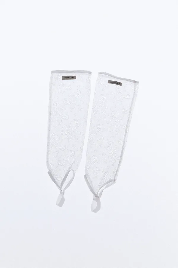 [EXCLUSIVE] LACE LEG WARMERS_IVORY