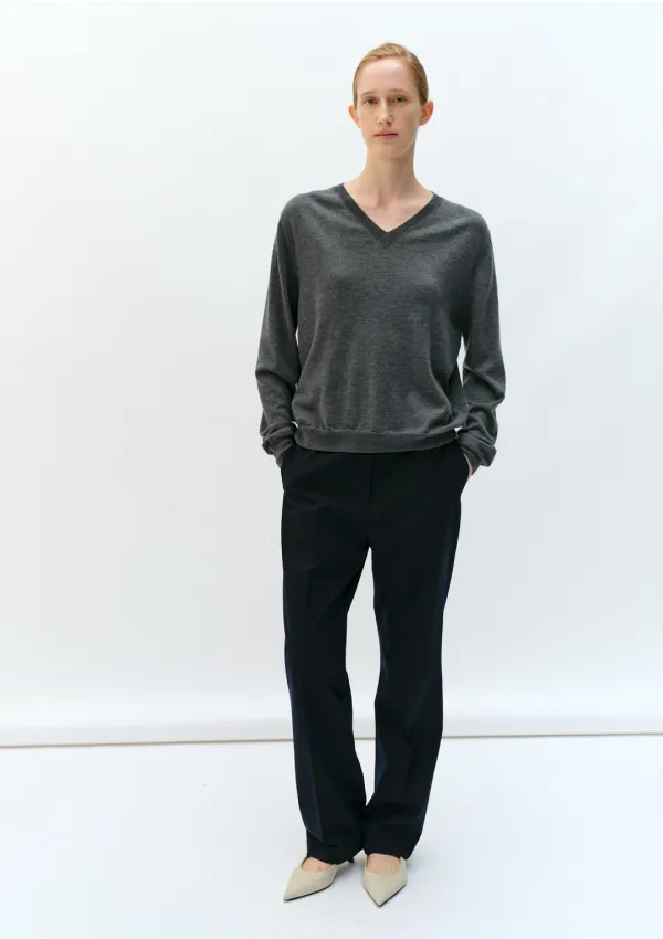City Wool Slacks in Navy