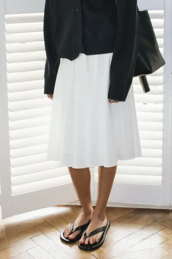 Full Midi Skirt (White)