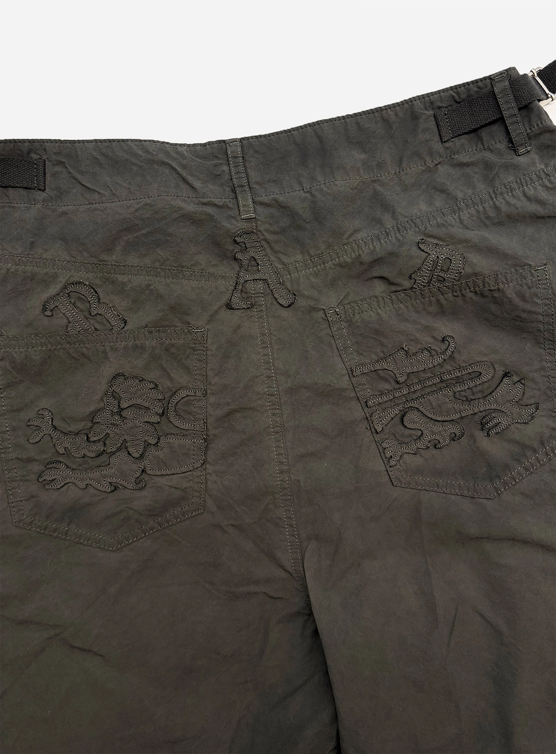 배드블러드 [w-srt26-015] Arc Bermuda Pants - Charcoal 상품 이미지 3