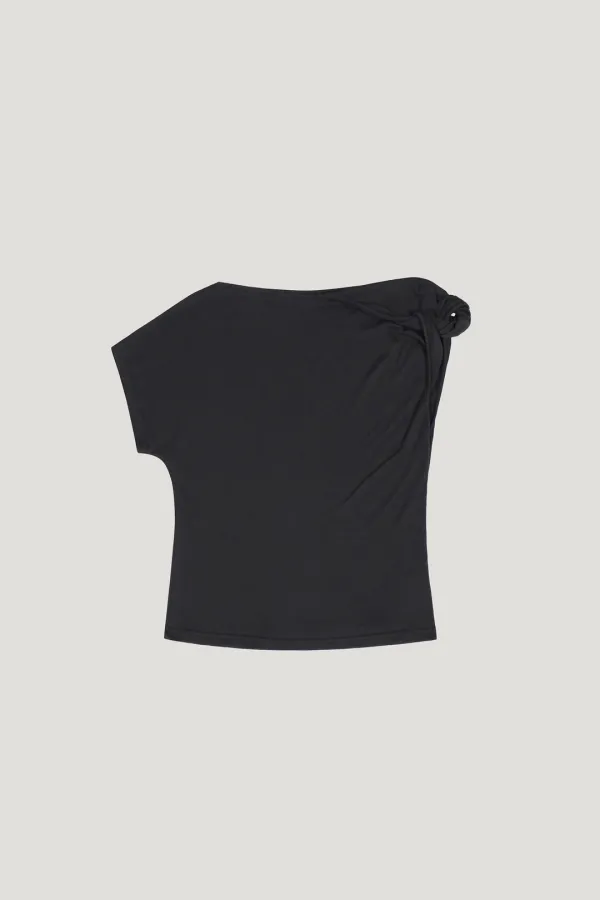 Lumi Twist Tee (charcoal)