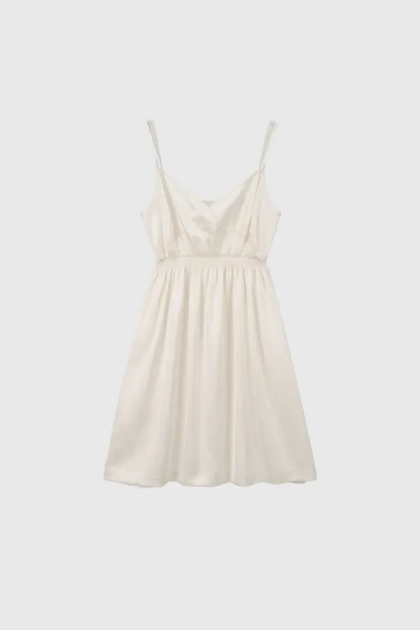 Isla Shirring Sleeveless Dress
