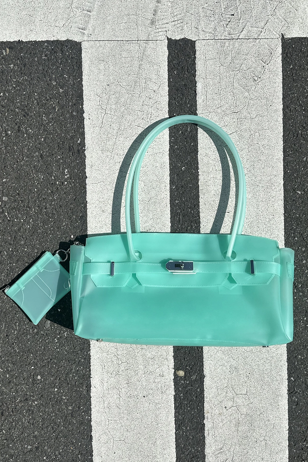 다이닛 [카드지갑 증정] JELLY TWO-WAY BAG IN MINT 상품 이미지 1