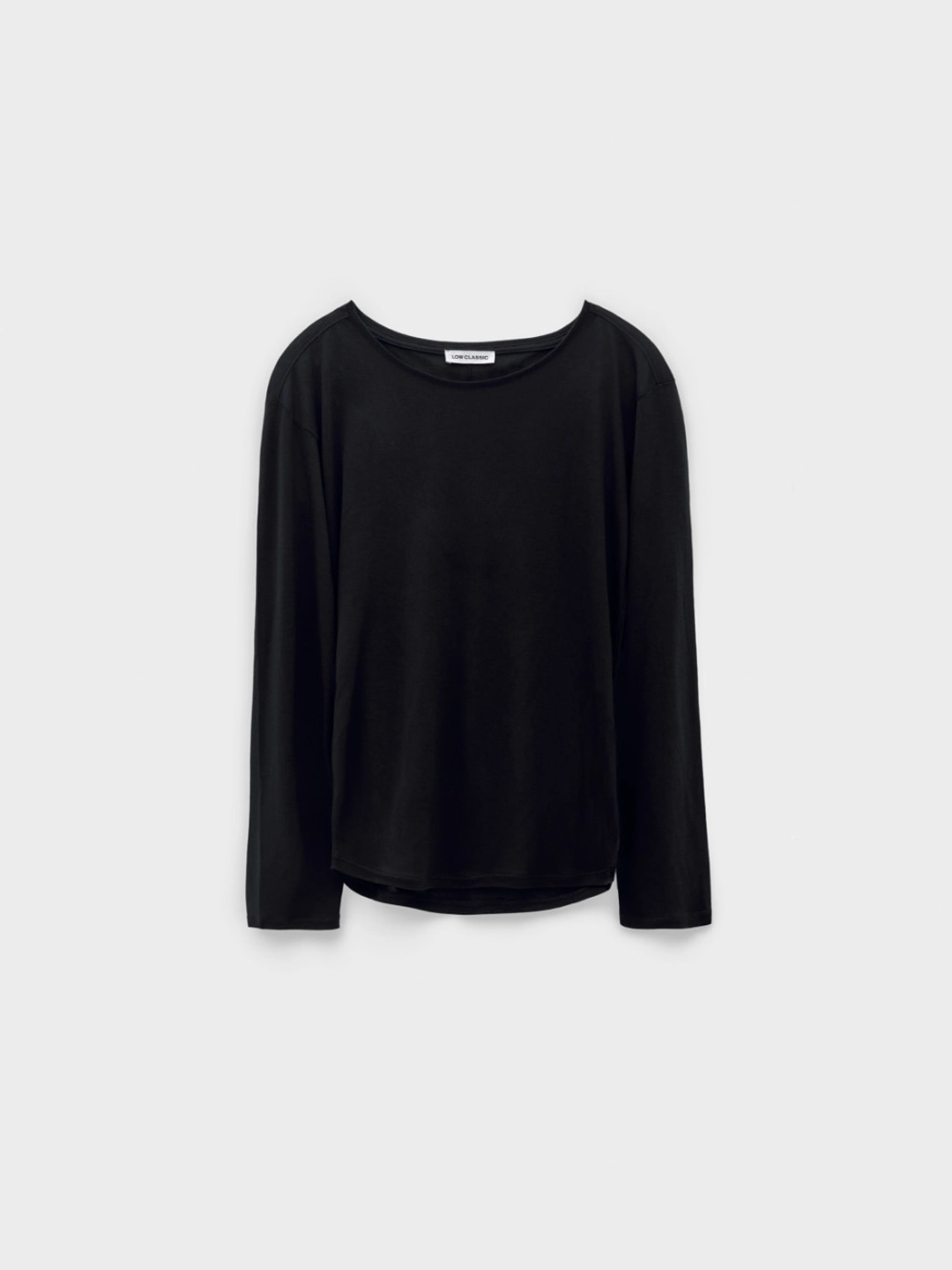 로우클래식 Sheer Long Sleeve T-Shirt_Black 상품 이미지 1