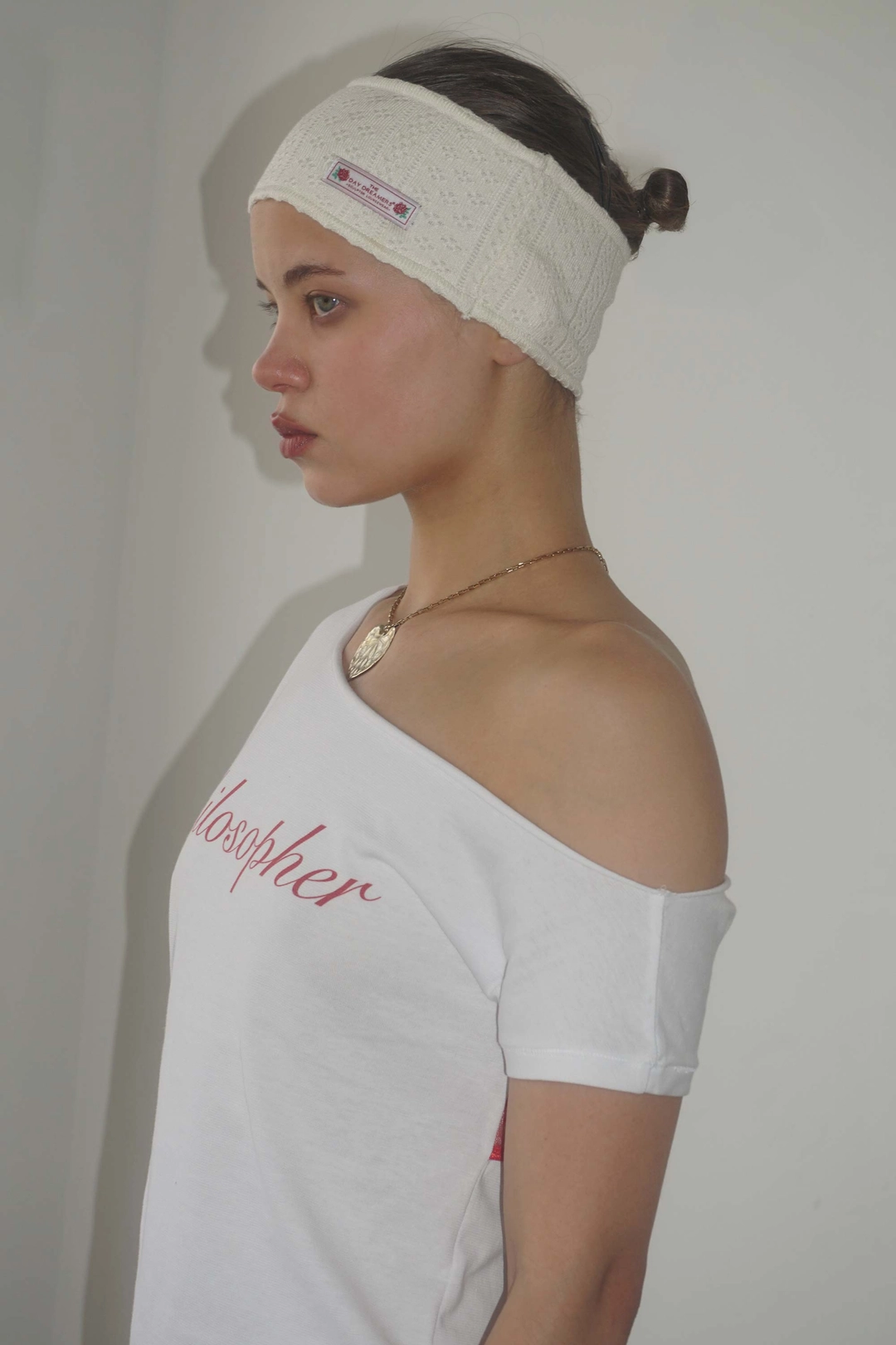 스컬프터 Eyelet Knit Hairband Ivory 상품 이미지 1