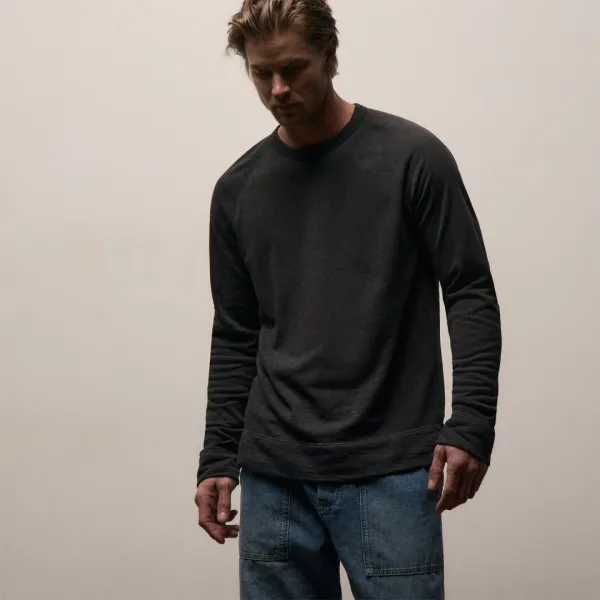 Vintage French Terry Sweatshirt - Carbon Pigment