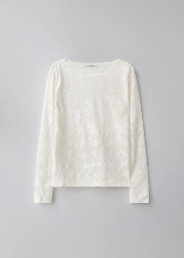 Rivera sheer long sleeve (ivory)