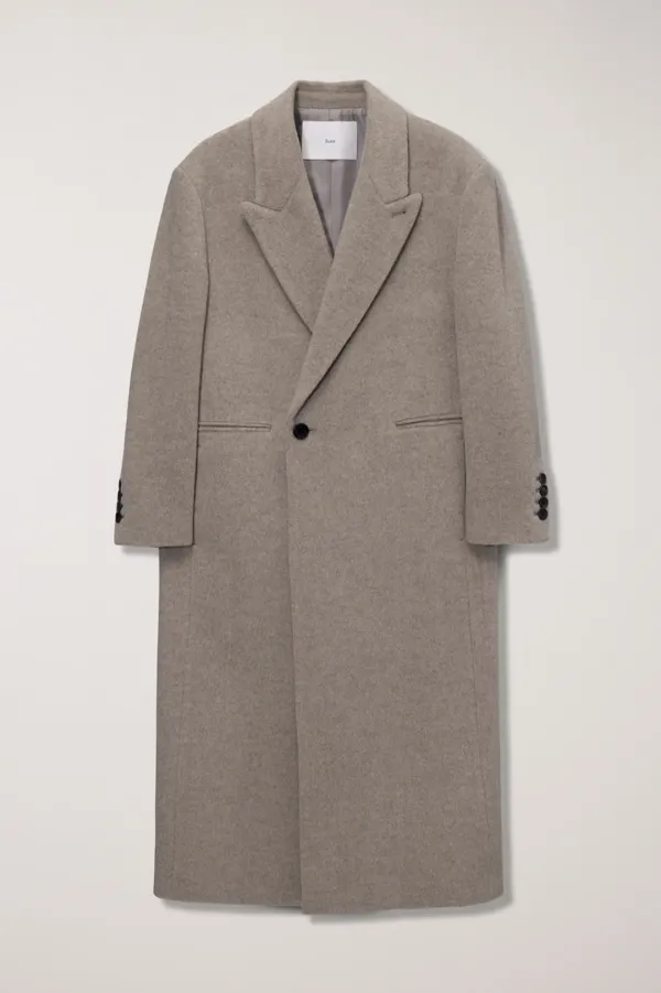 UNISEX OVERSIZED DOUBLE COAT BEIGE