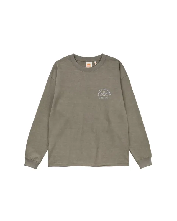 HAWAII Arch Logo L/S Tee_VTG Beige