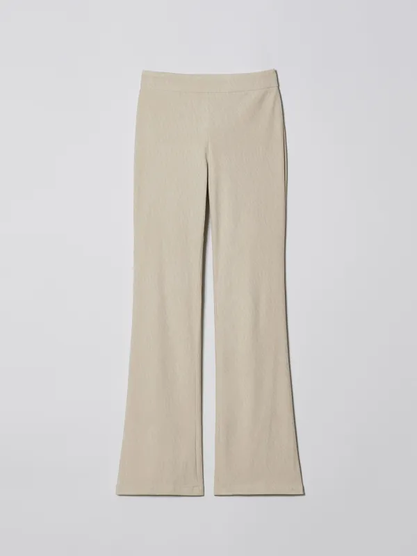 PATTERN SUEDE PANTS [IVORY]