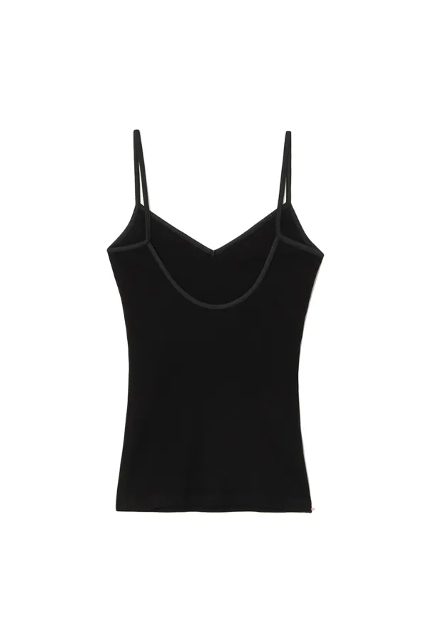 26 BASIC RIBBED TANK TOP [BLACK]