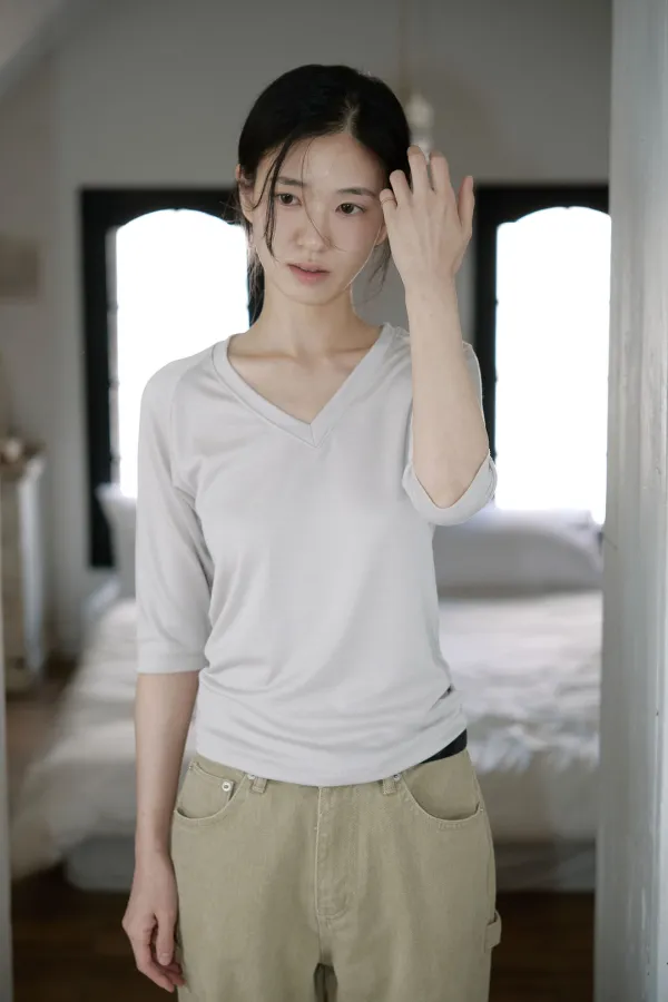 [2nd reorder] maren t-shirt (cream beige)