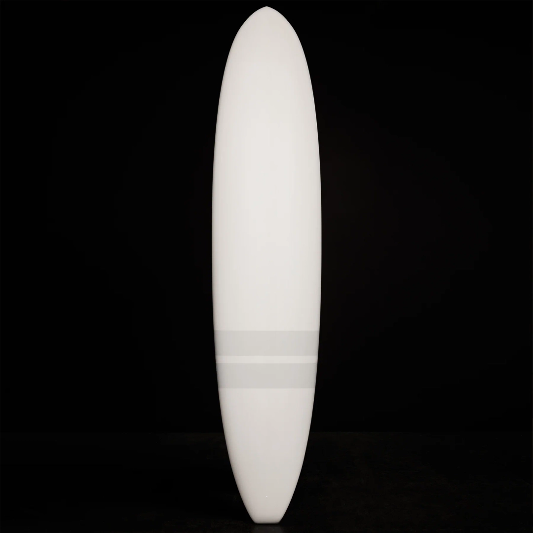 제임스펄스 Classic Longboard  8Ft 6In - Matte White & Grey Stripe 상품 이미지 1
