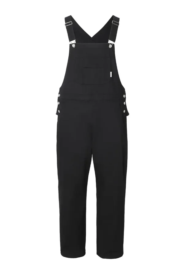 Frill baggy overalls