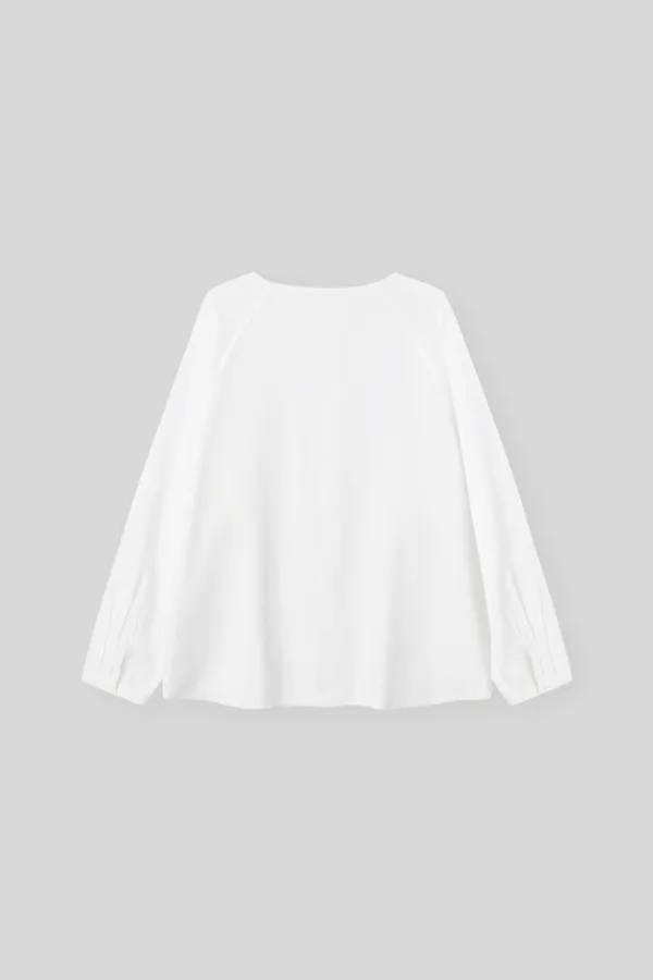 Paper cotton blouse (white)