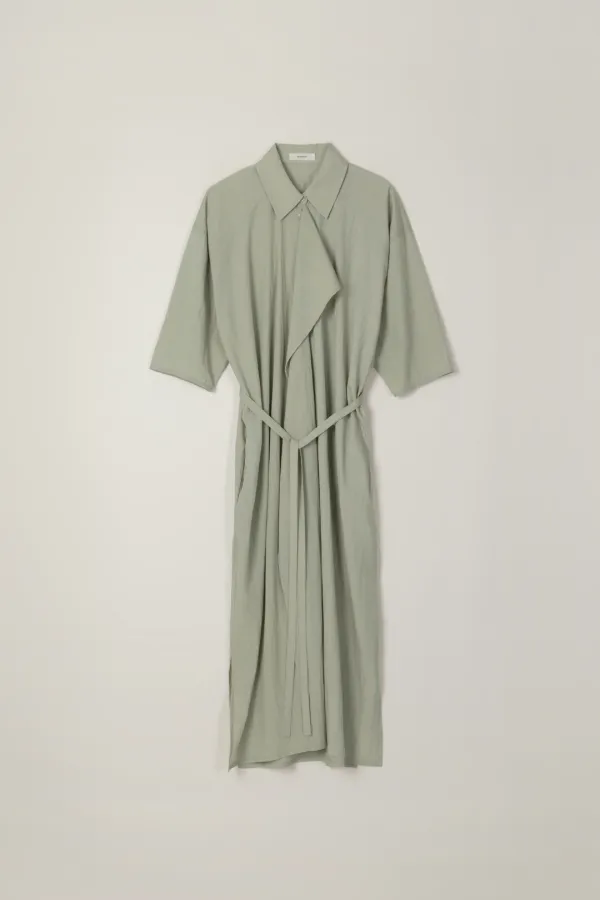 DARME STRAP LONG DRESS_KAHKI