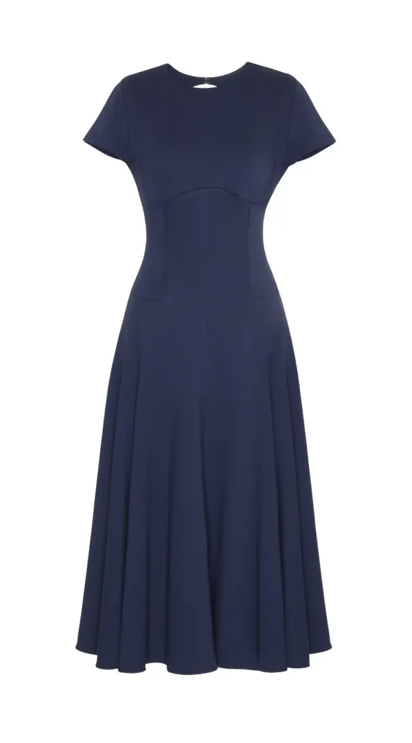 ROSIE OPEN BACK JERSEY DRESS